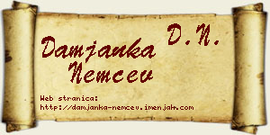 Damjanka Nemčev vizit kartica